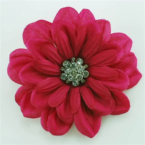 metal brooches fabric buy in bulk|silk flower brooch.